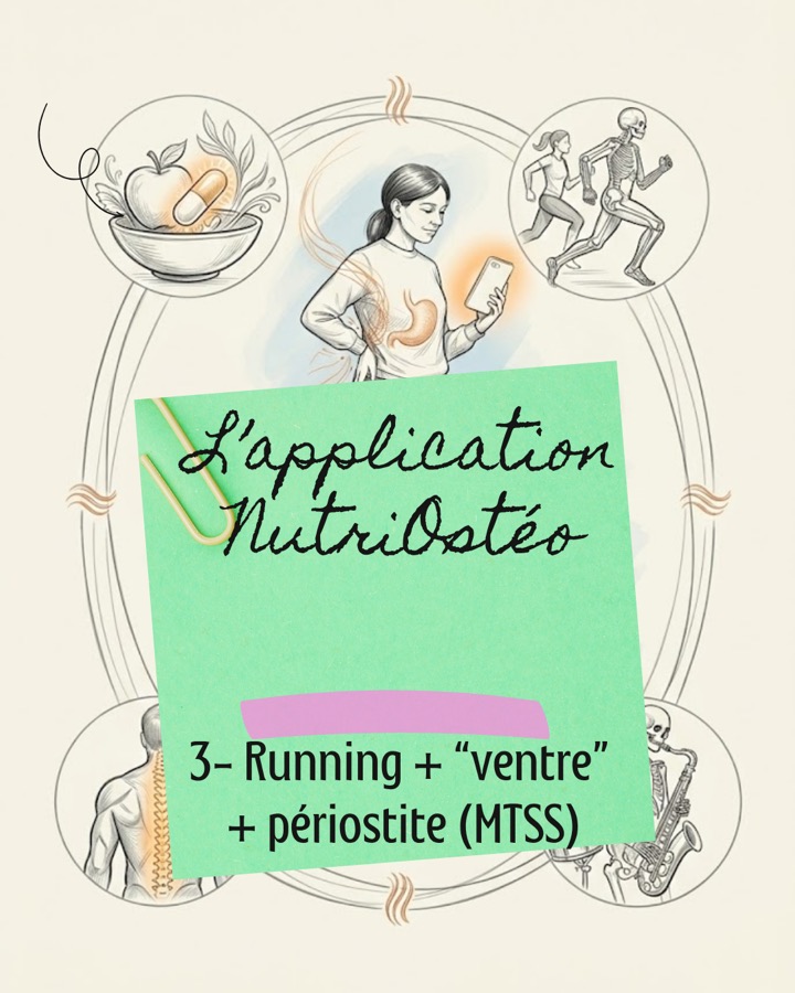 Illustration NutriOstéo sur la course à pied et la périostite tibiale